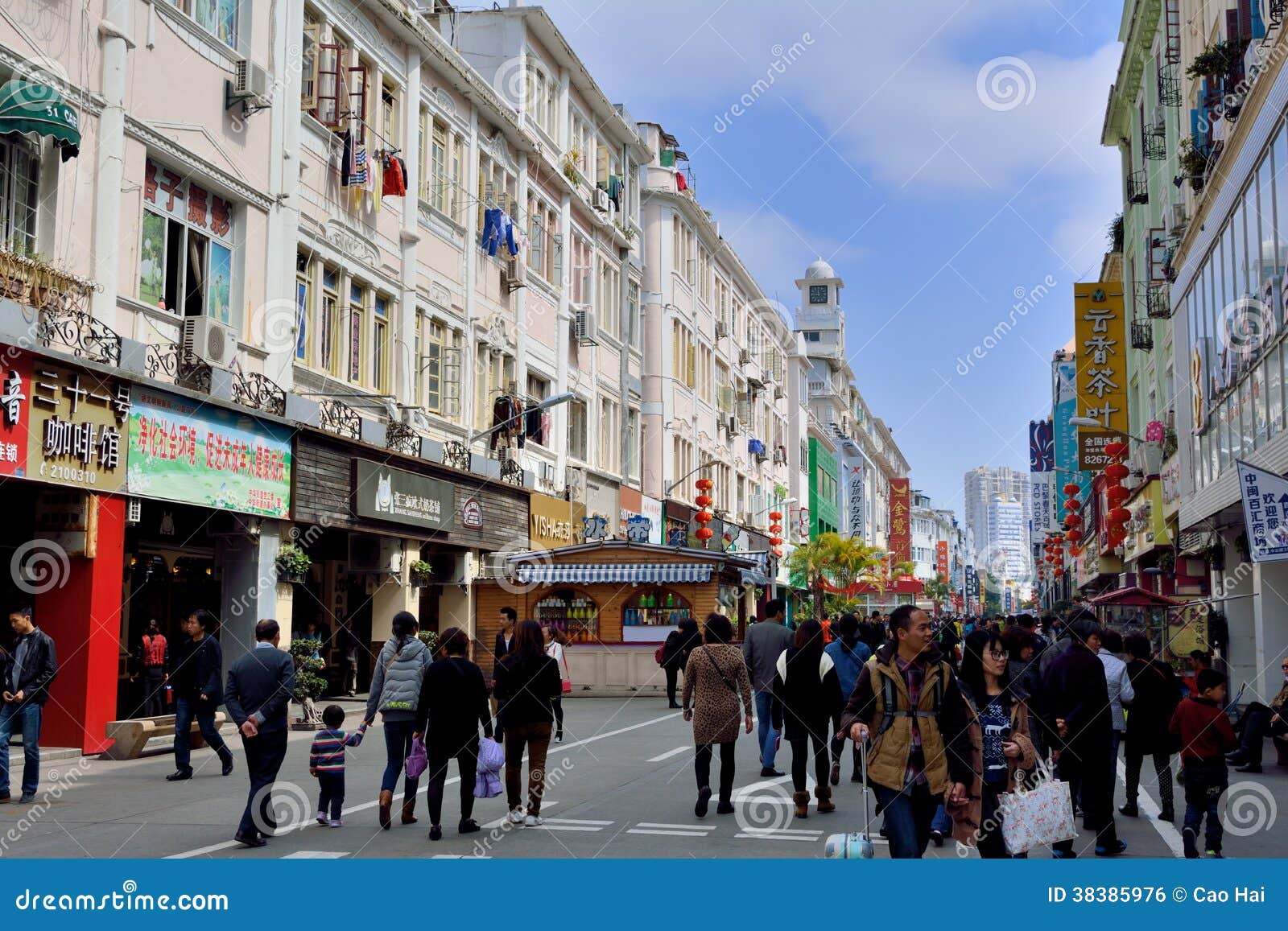 Shopping Street In Xiamen City, China Editorial Photo ...