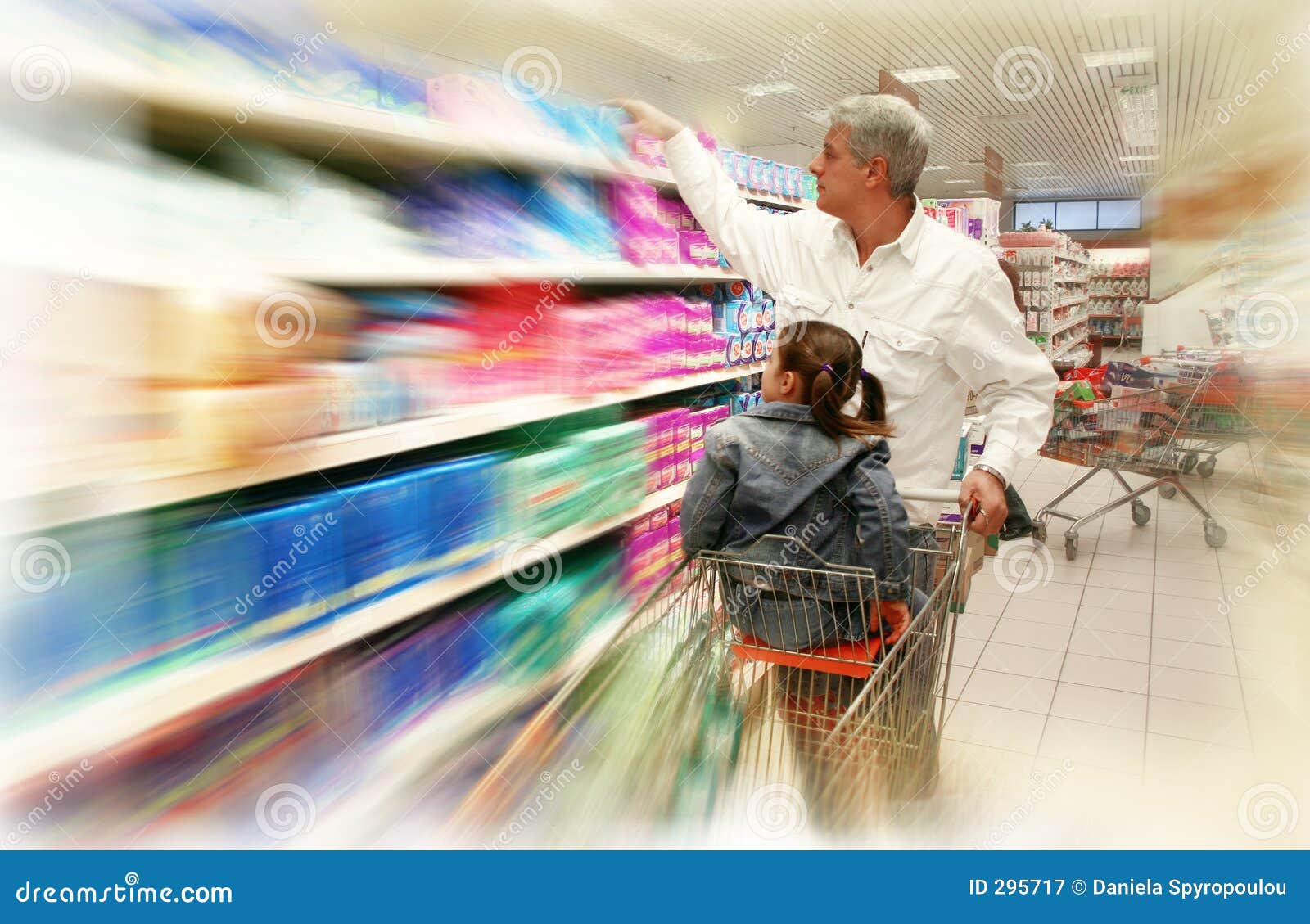 shopping at the supermarket