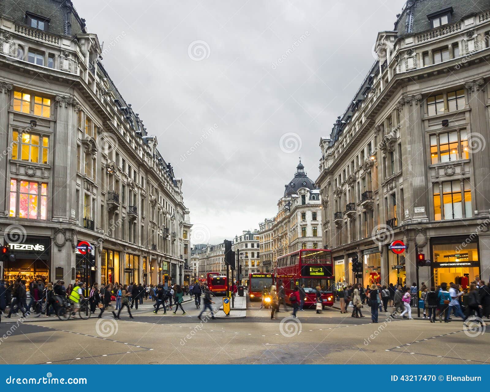 Shopping Time In Oxford Street London Editorial Image Image Of