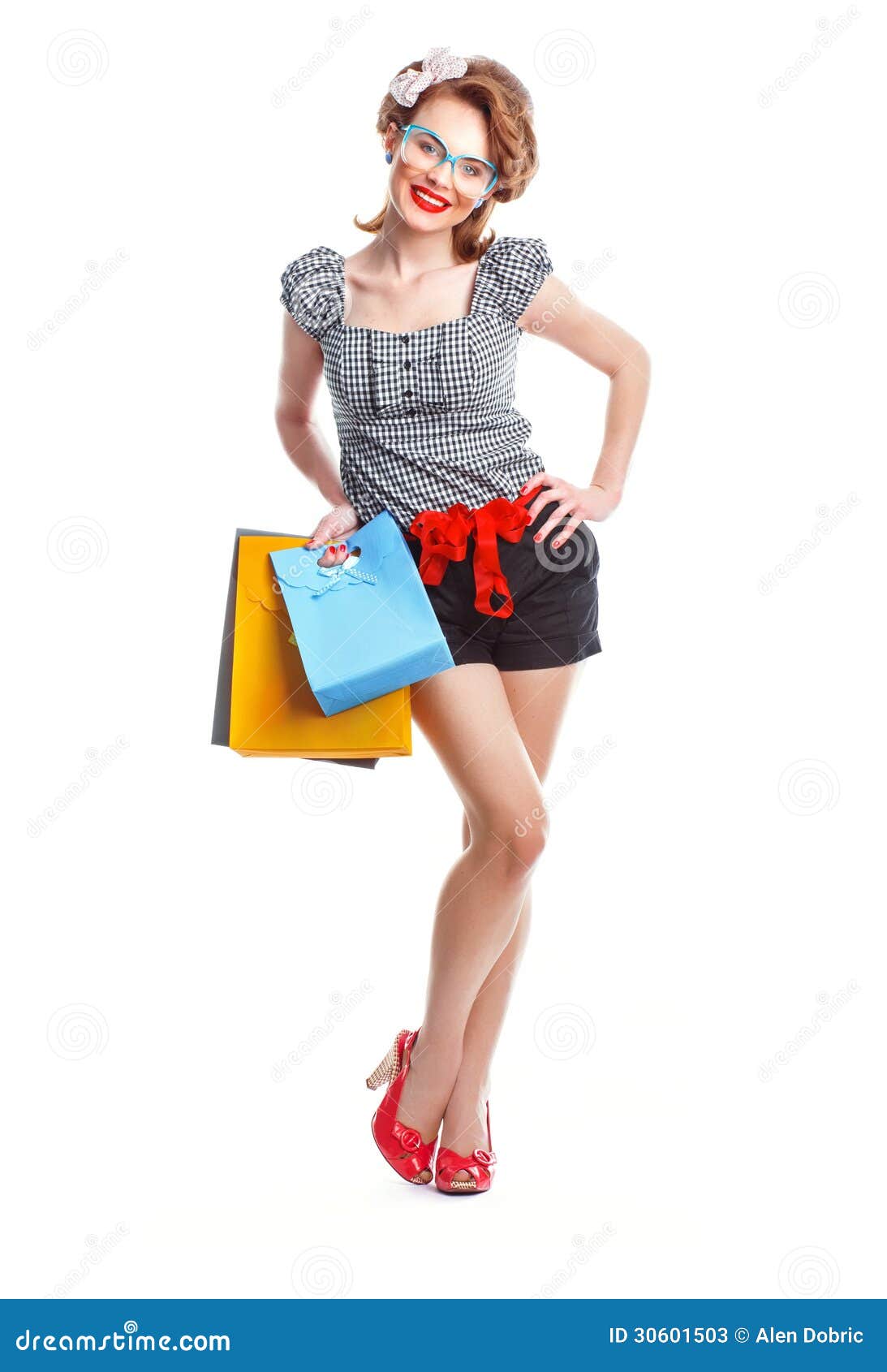 Shopping woman stock image. Image of young, caucasian - 30601503