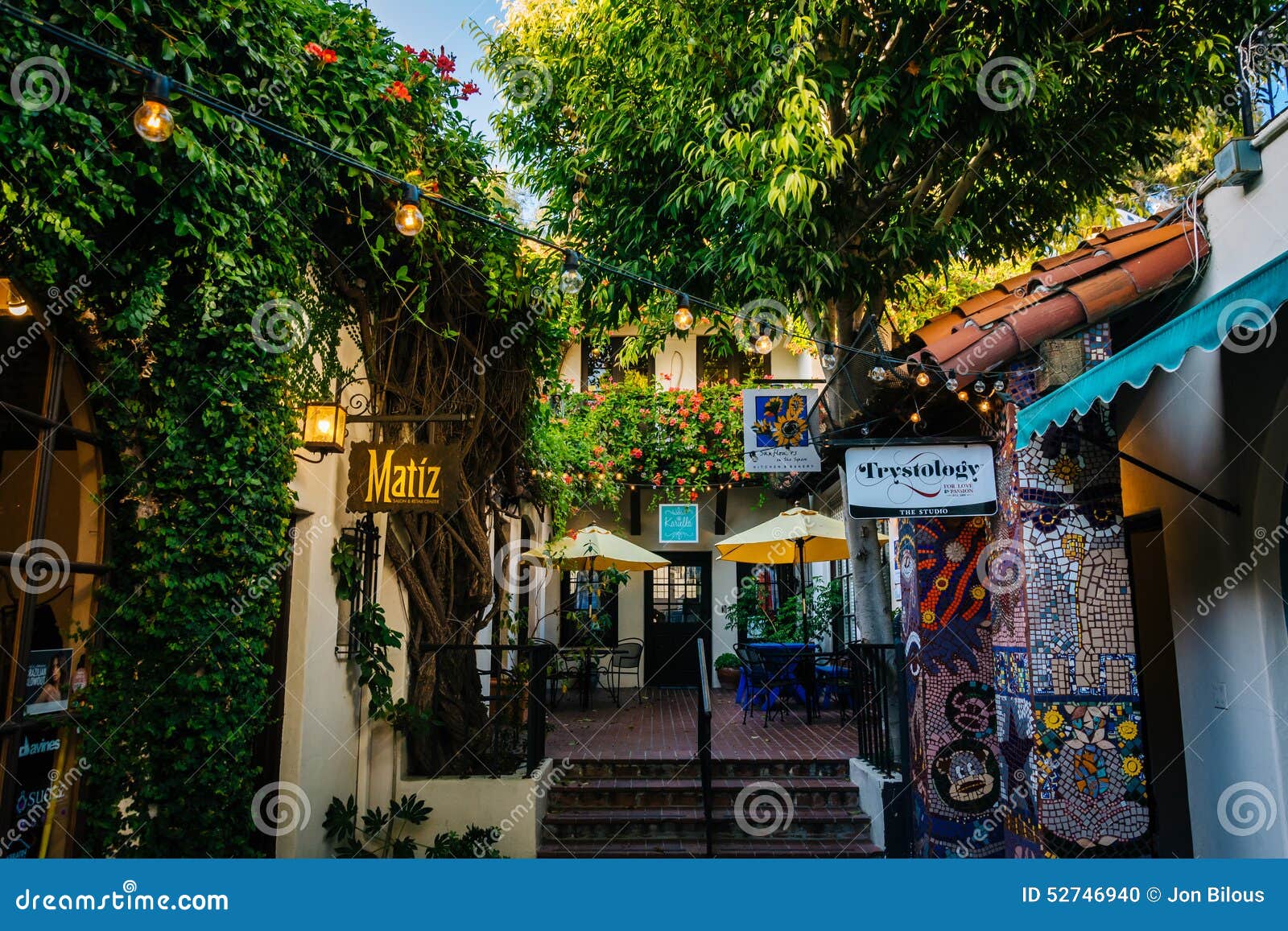 Shops in Downtown Ventura, California. Editorial Image Image of