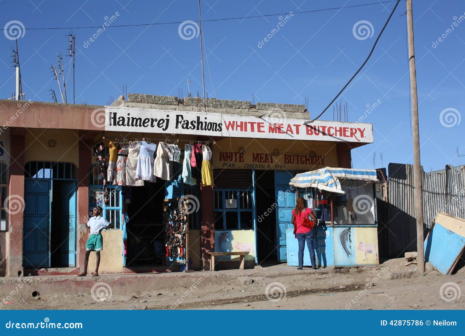 At the shops. Kenya. editorial photo. Image of kenya 42875786