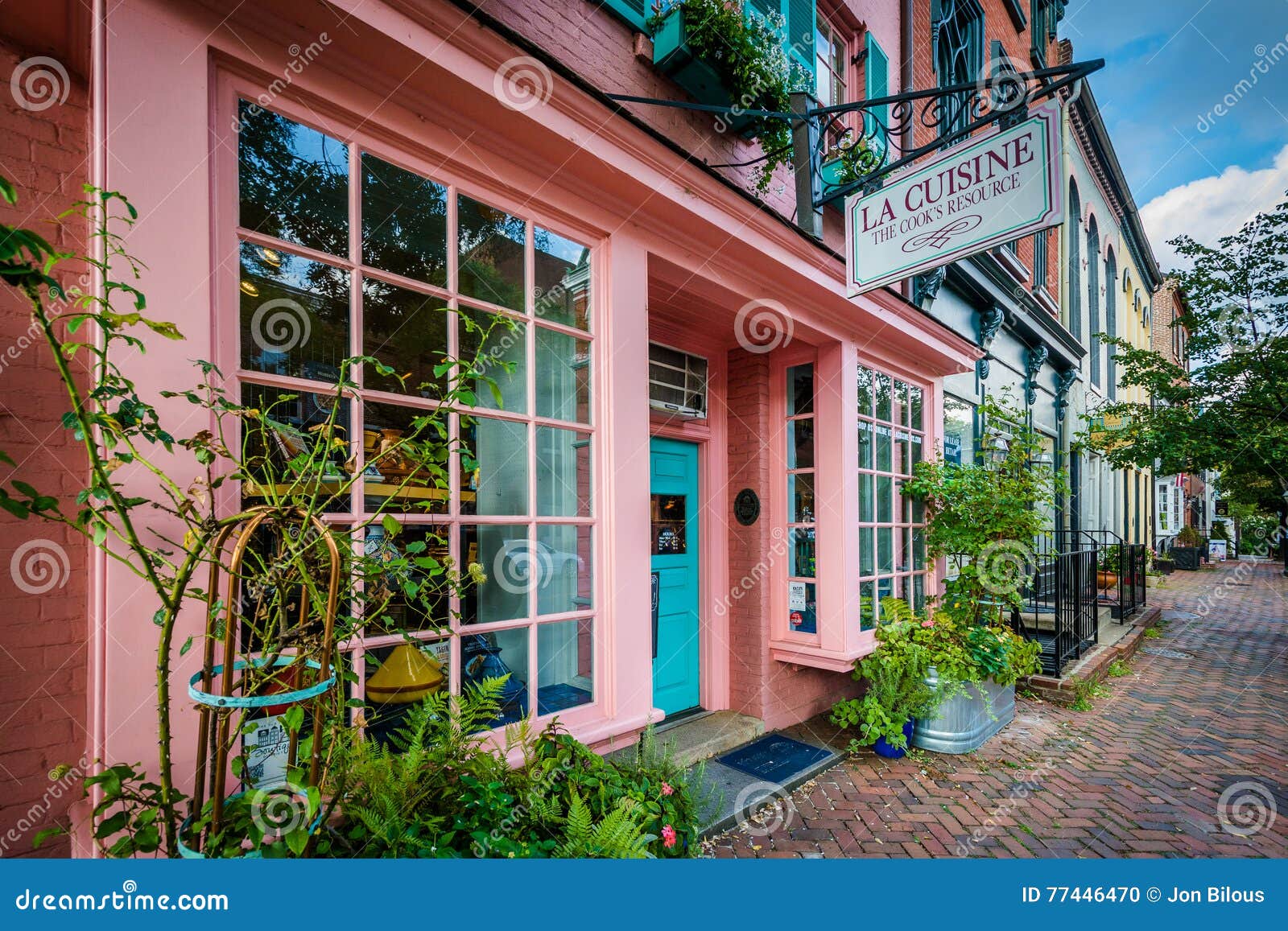 Shops in the Old Town of Alexandria, Virginia. Editorial Image Image of scenic, affluent 77446470