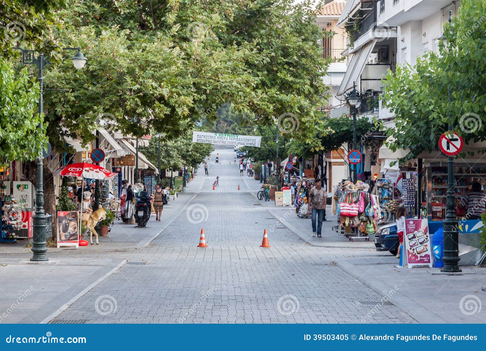 Shops Olympia Greece editorial image. Image of europe 39503405