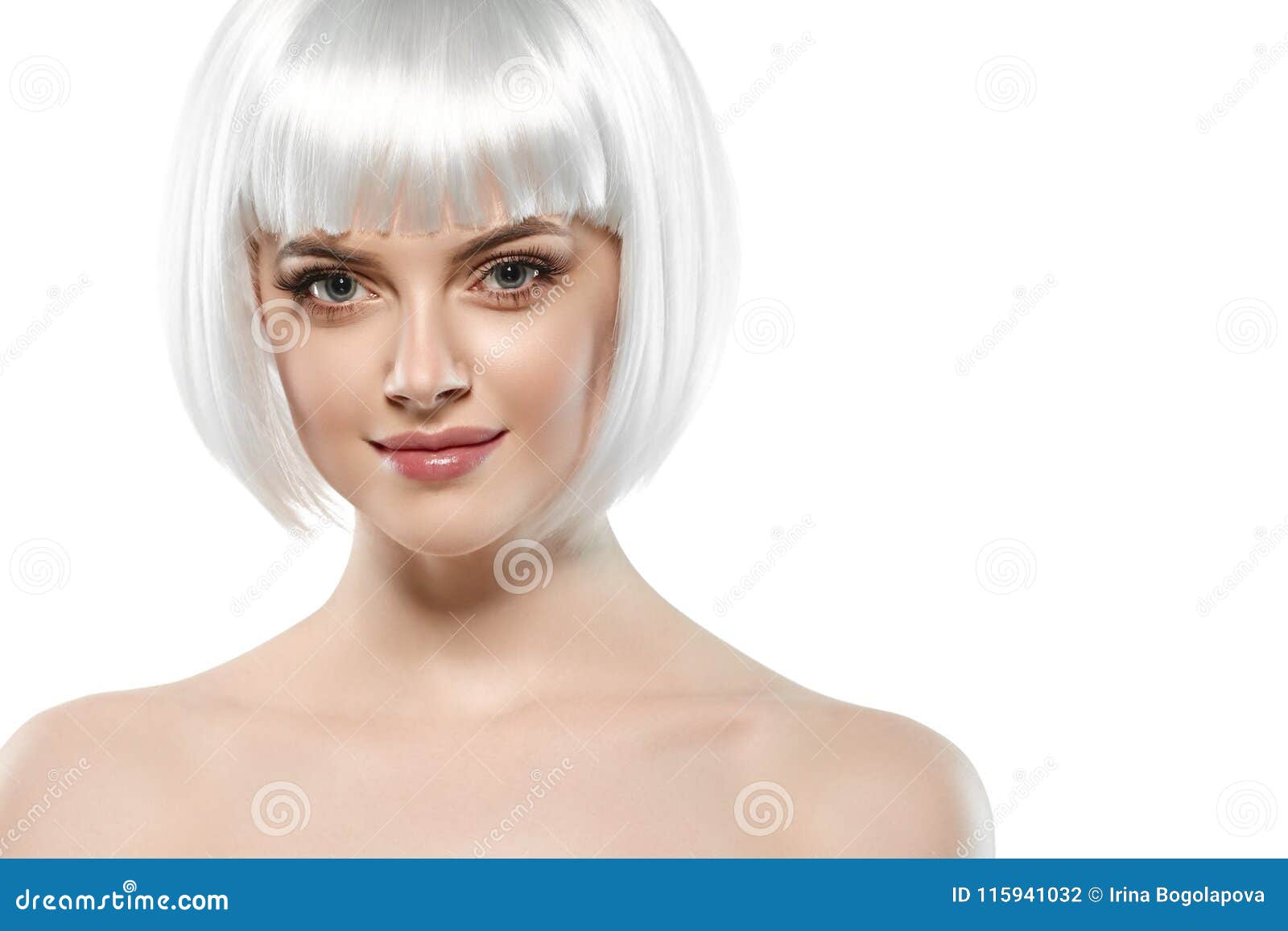 Short Blonde Hair Woman Bob Platinum Hairstyle. Stock Photo - Image of shiny, model: 115941032 Short Blonde Hair Woman Bob Platinum Hairstyle. Stock Photo - Image of shiny, model: 115941032