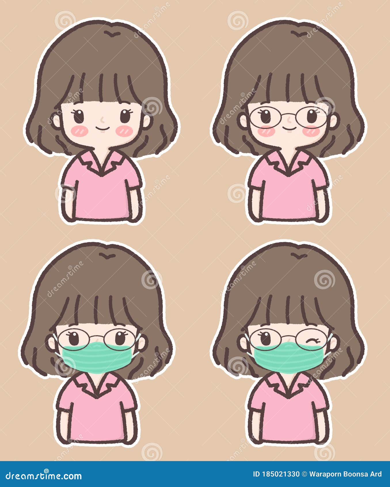 A Short Hair Girl Cartoon Wearing Protective Mask Stock Illustration - Illustration of protective, pm25: 185021330 A Short Hair Girl Cartoon Wearing Protective Mask Stock Illustration - Illustration of protective, pm25: 185021330