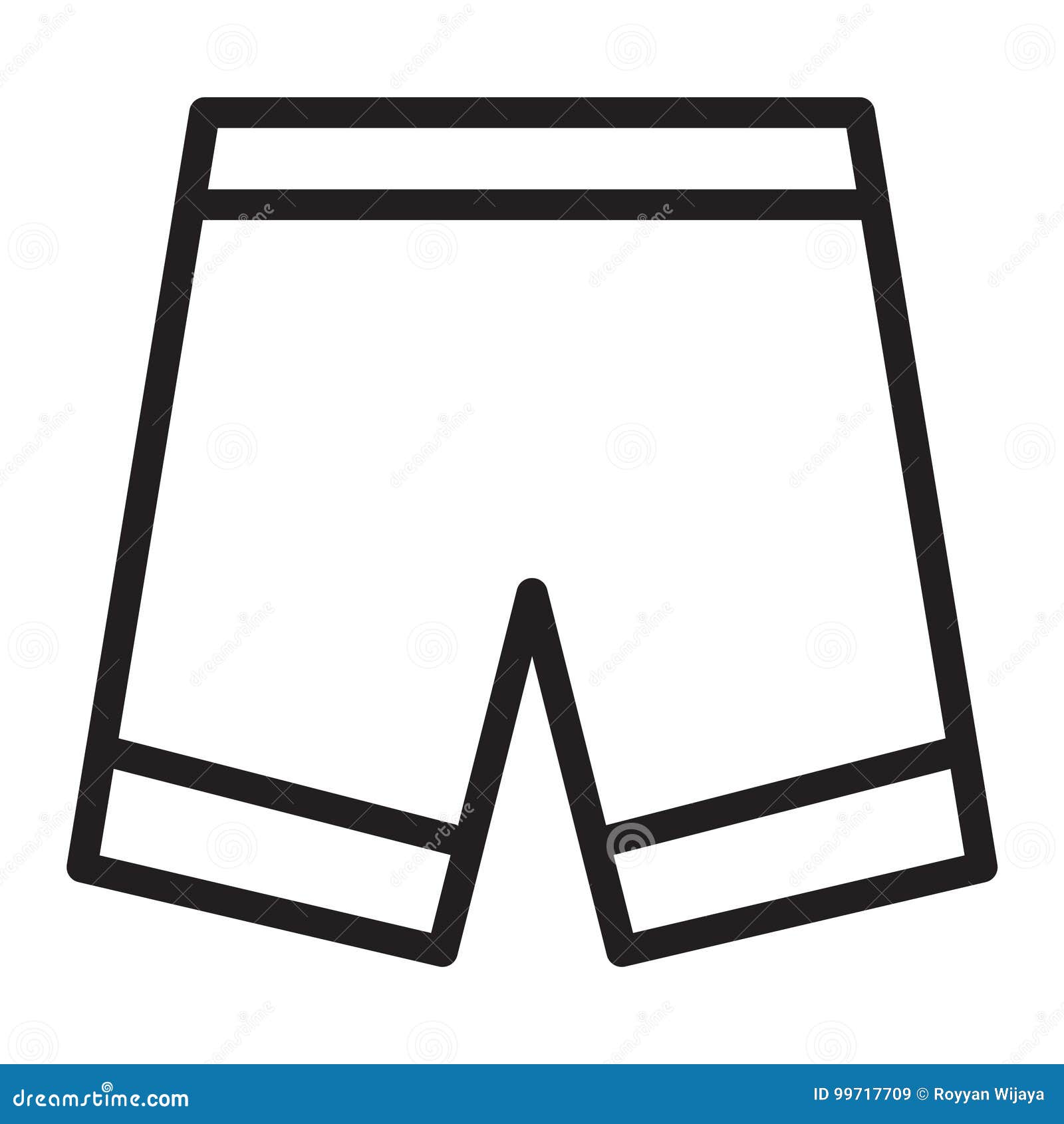 Short Pants stock vector. Illustration of creative, clothing - 99717709