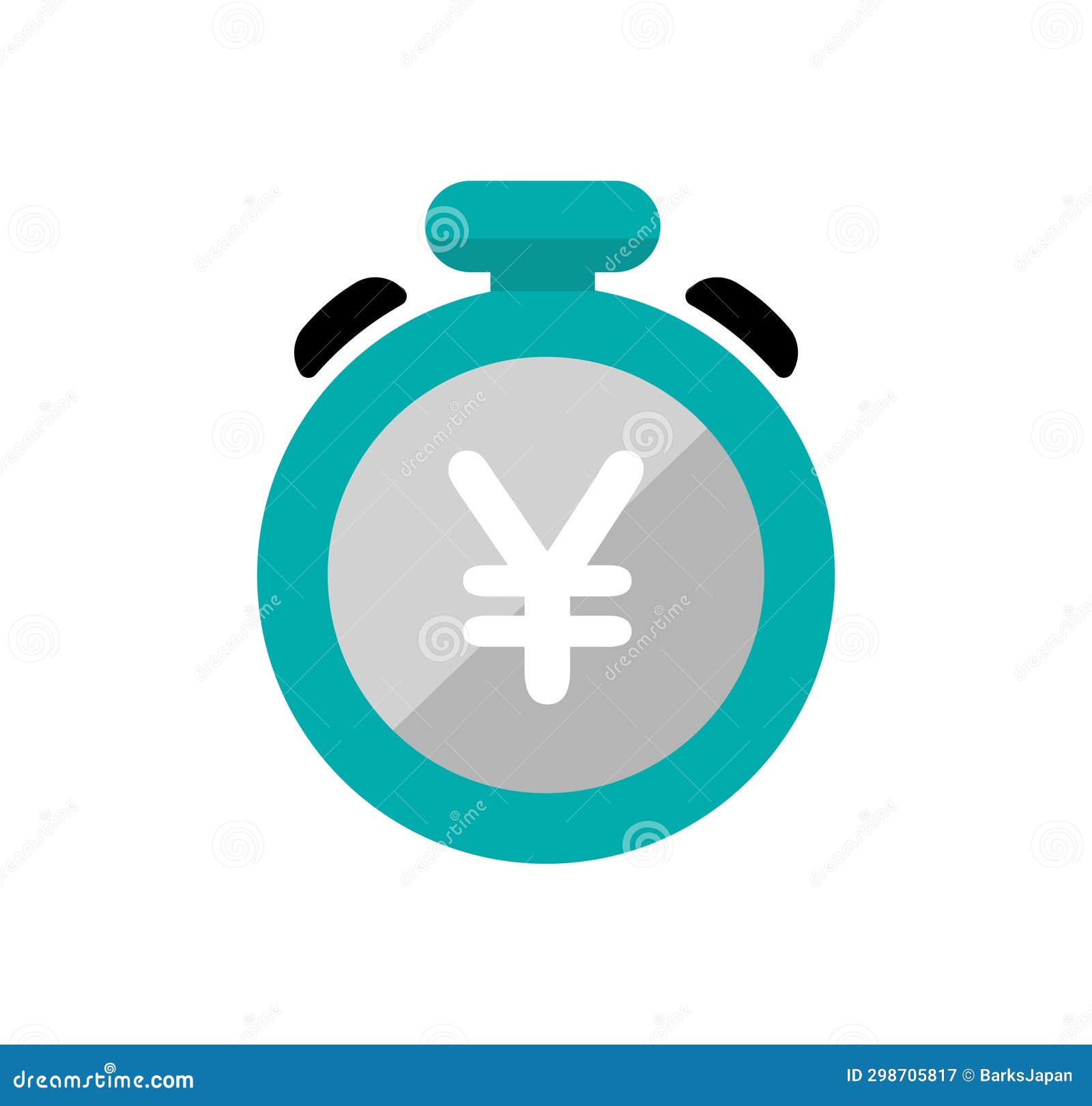 Short Selling Icon Illustration ( Japanese Yen Stock Vector