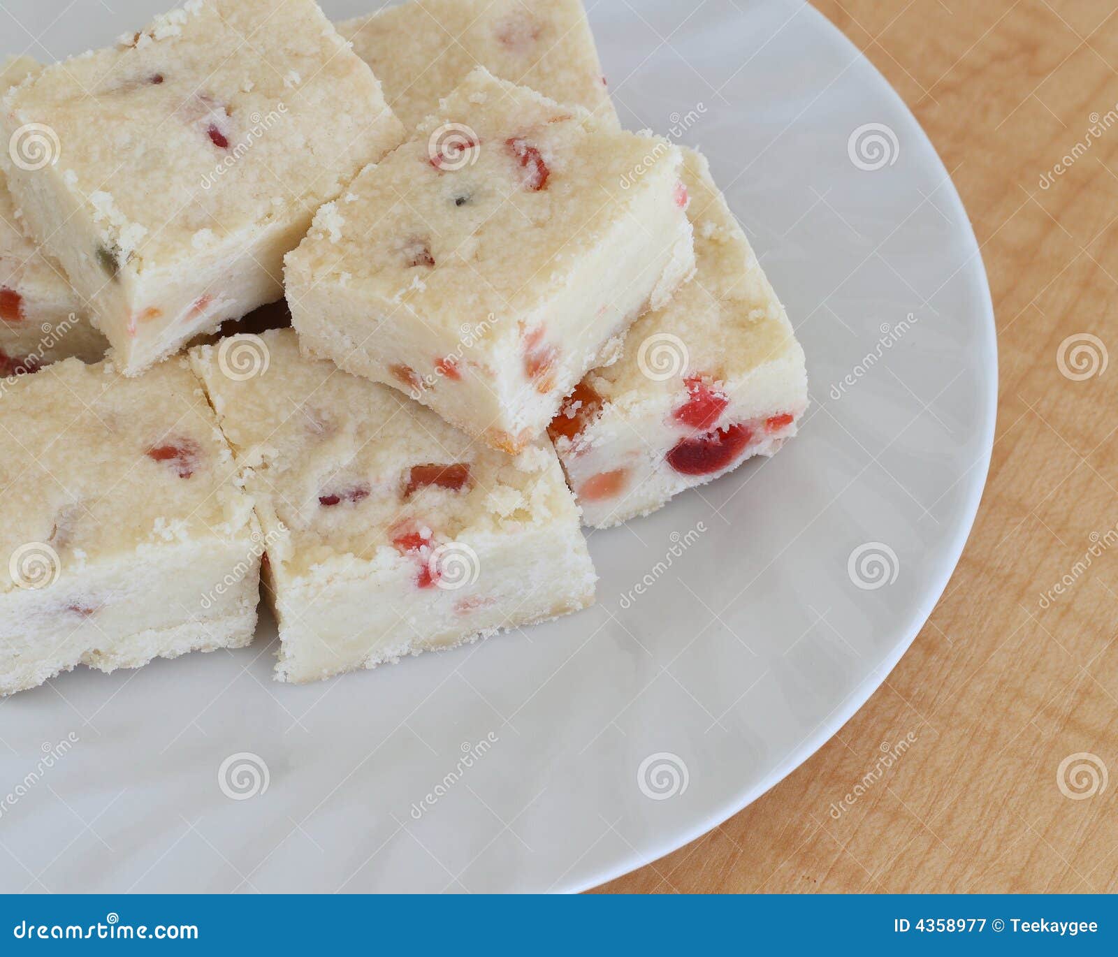 Shortbread with Candied Fruit Stock Image Image of cookies, bars 4358977