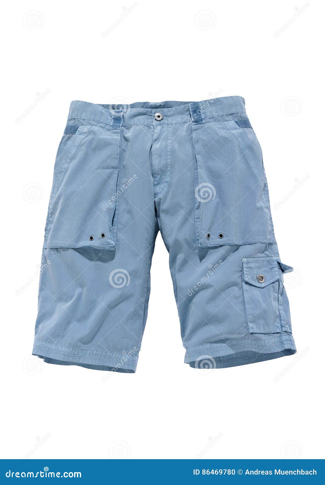 Shorts blue cargo-style stock photo. Image of garment - 86469780