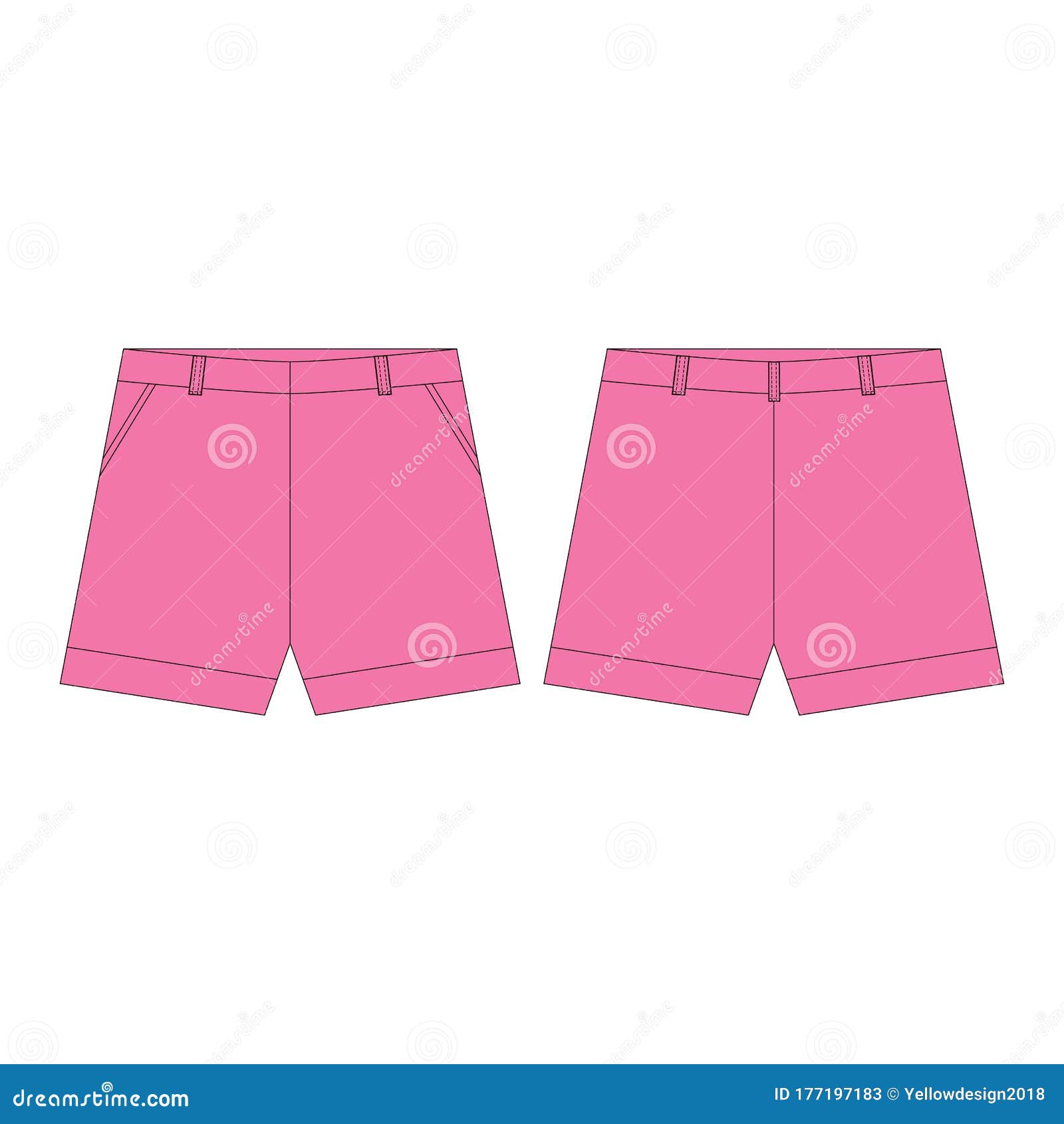 shorts for girls clipart