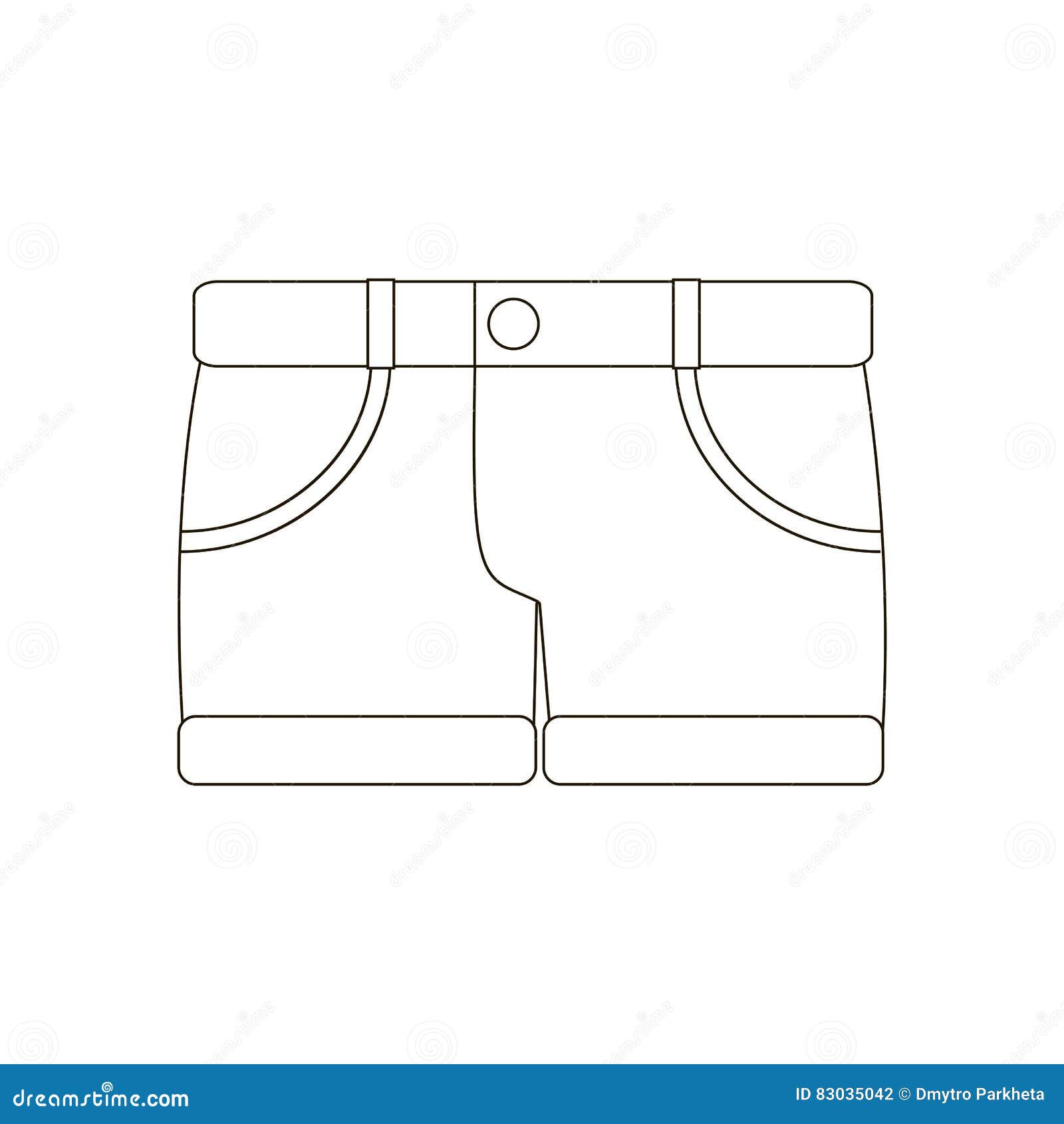 Shorts vector icon stock vector. Illustration of fashion - 83035042