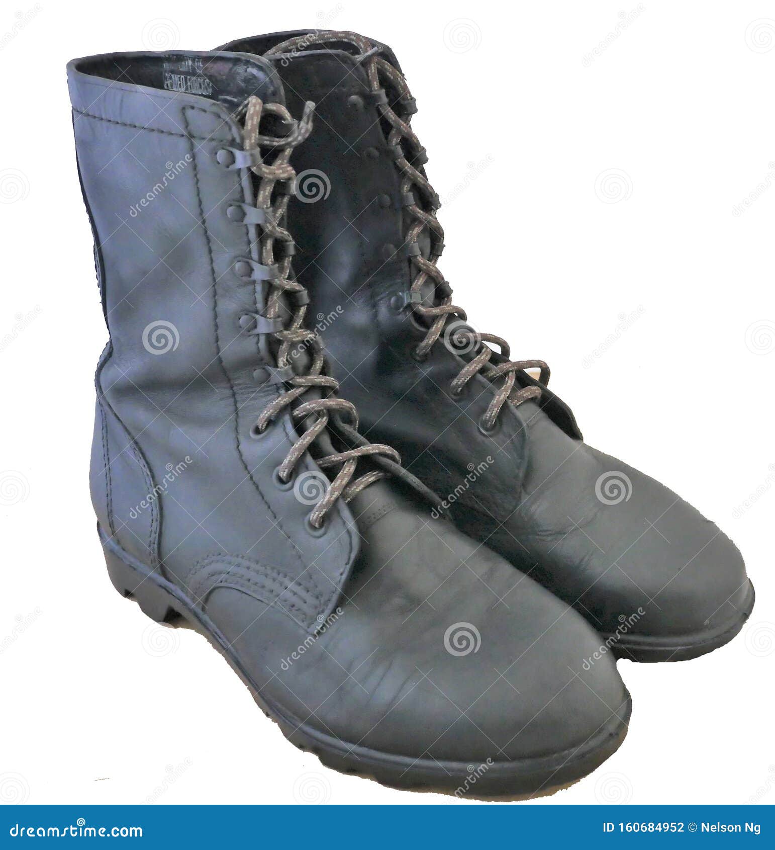 high heel army boots