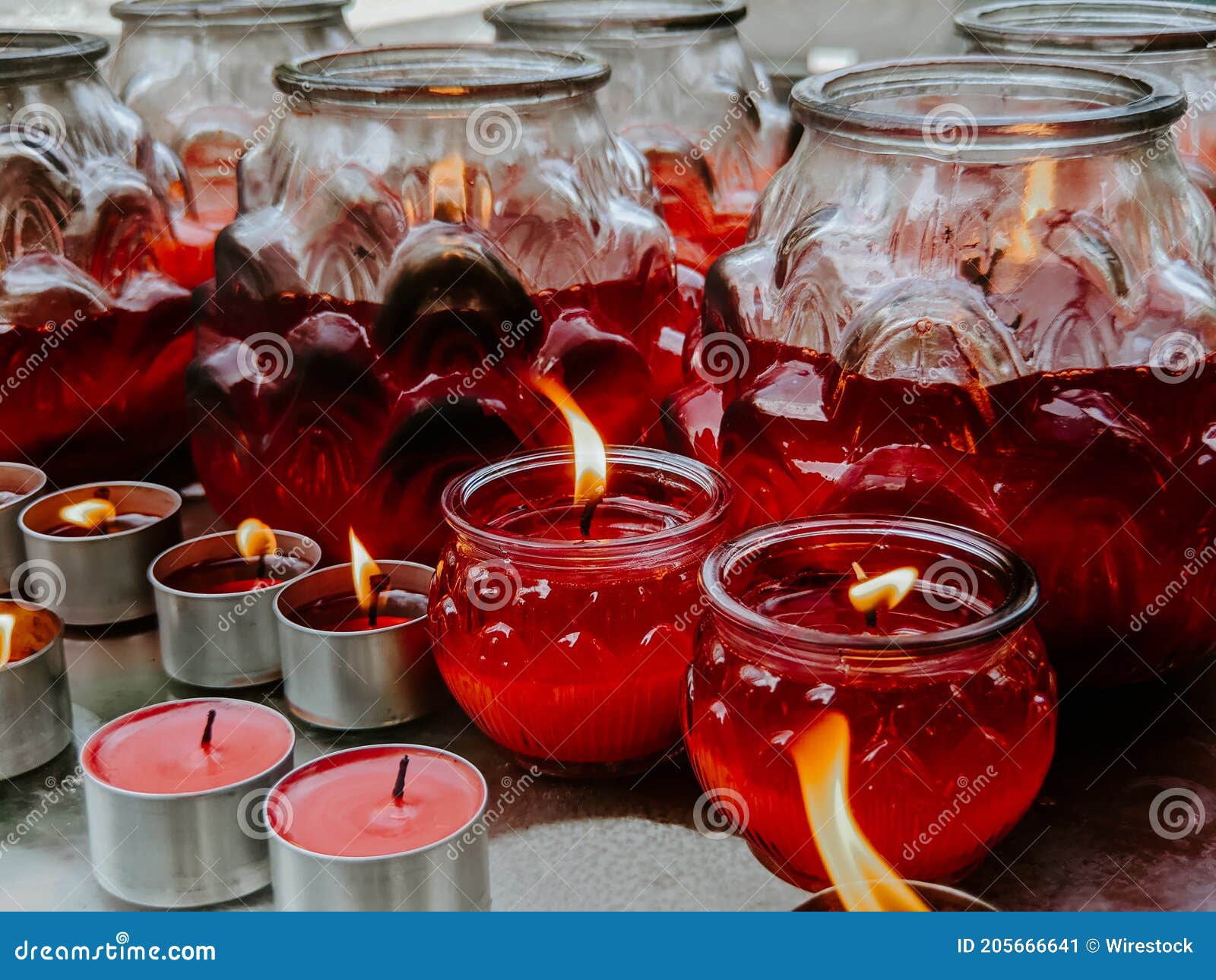 Shot of Candle Lighting Ceremony Stock Image Image of meditation, fire 205666641