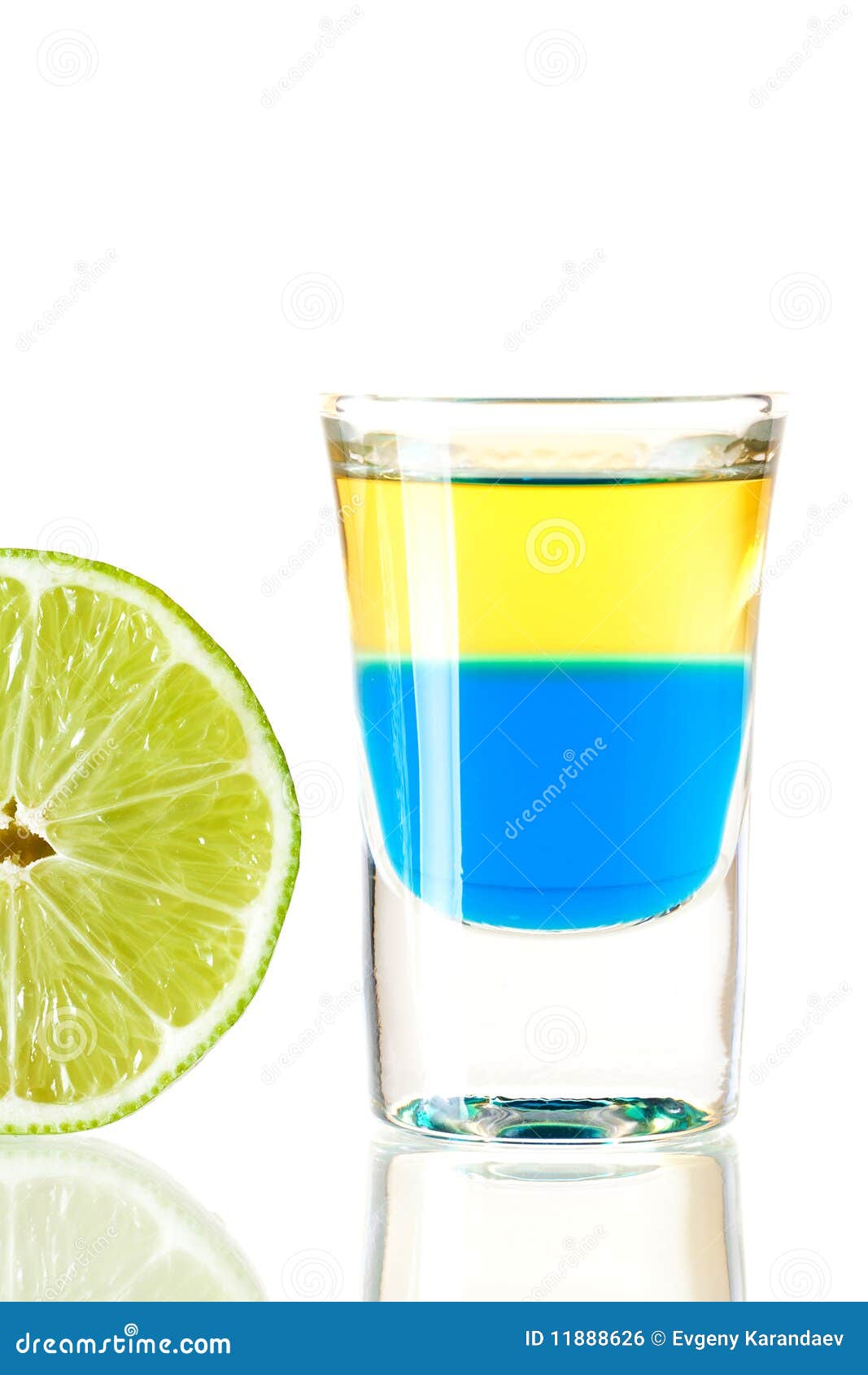 Shot Cocktail Collection Blue Tequila Stock Photo Image of color