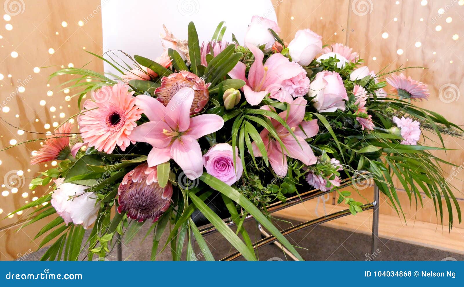 Shot of Flower & Candle Used for a Funeral Stock Photo Image of dying
