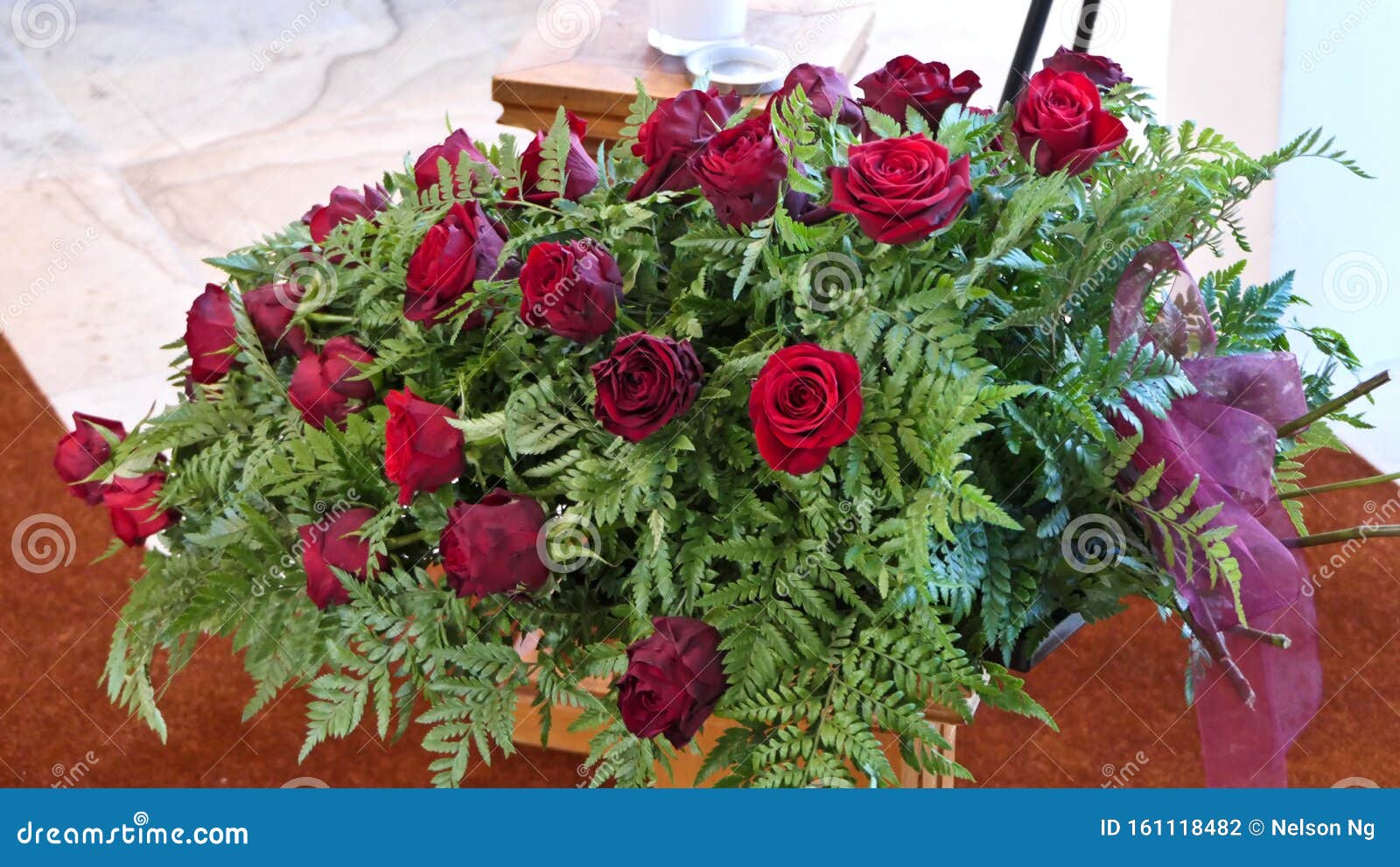 Shot of Flowers Used for a Funeral Service Stock Photo Image of away