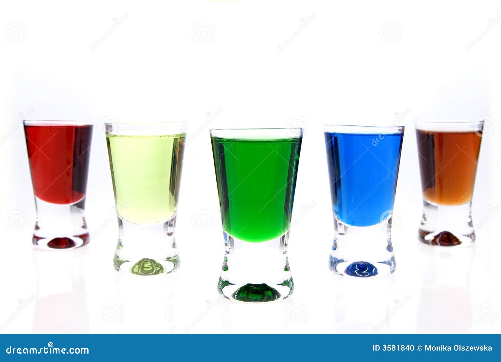 Shot glasses of liqueurs stock photo. Image of relax, liqueur 3581840
