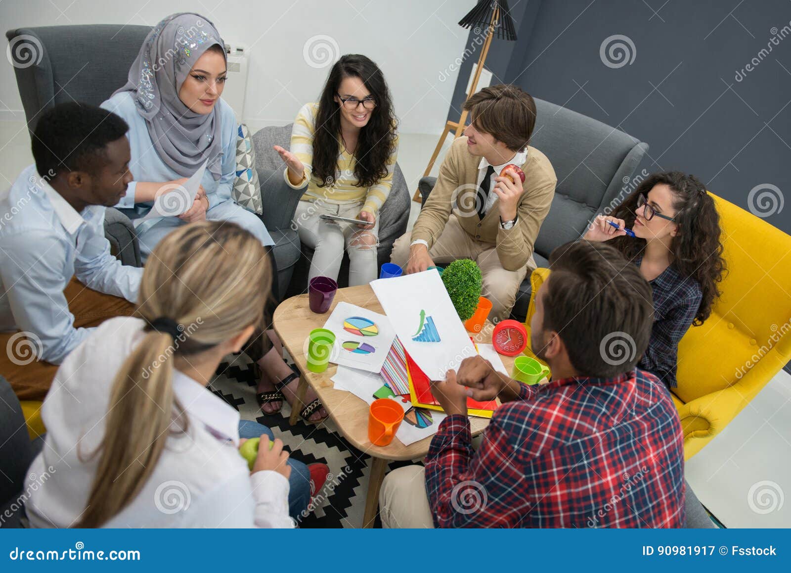 shot of a group of young business professionals having a meeting.