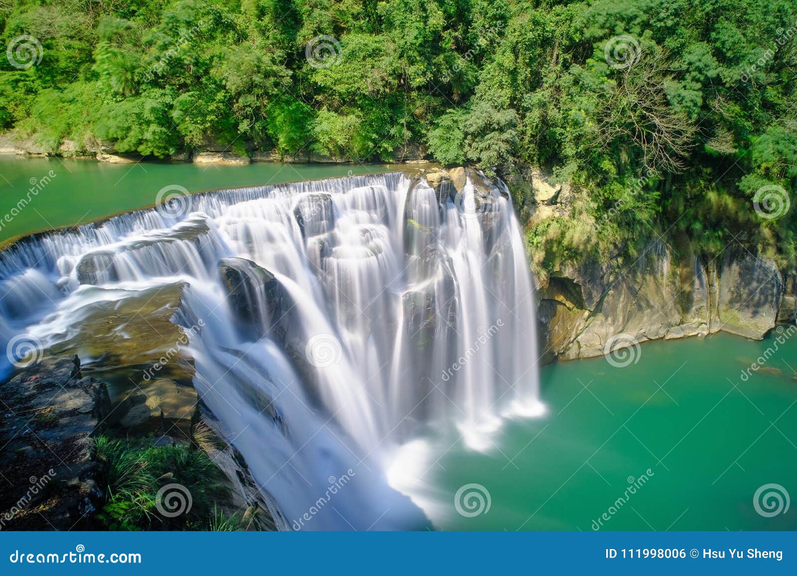 Shifen Waterfall - Famous Nature of Taiwan, Shot in Pingxi District, Taipei, Stock Photo - Image pingxi, discovery: 111998006