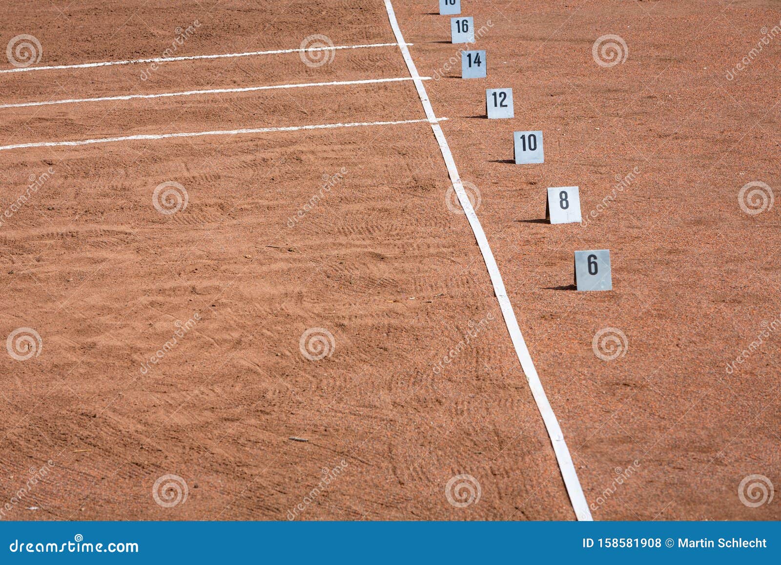Shot put area in stadium stock photo. Image of fitness 158581908