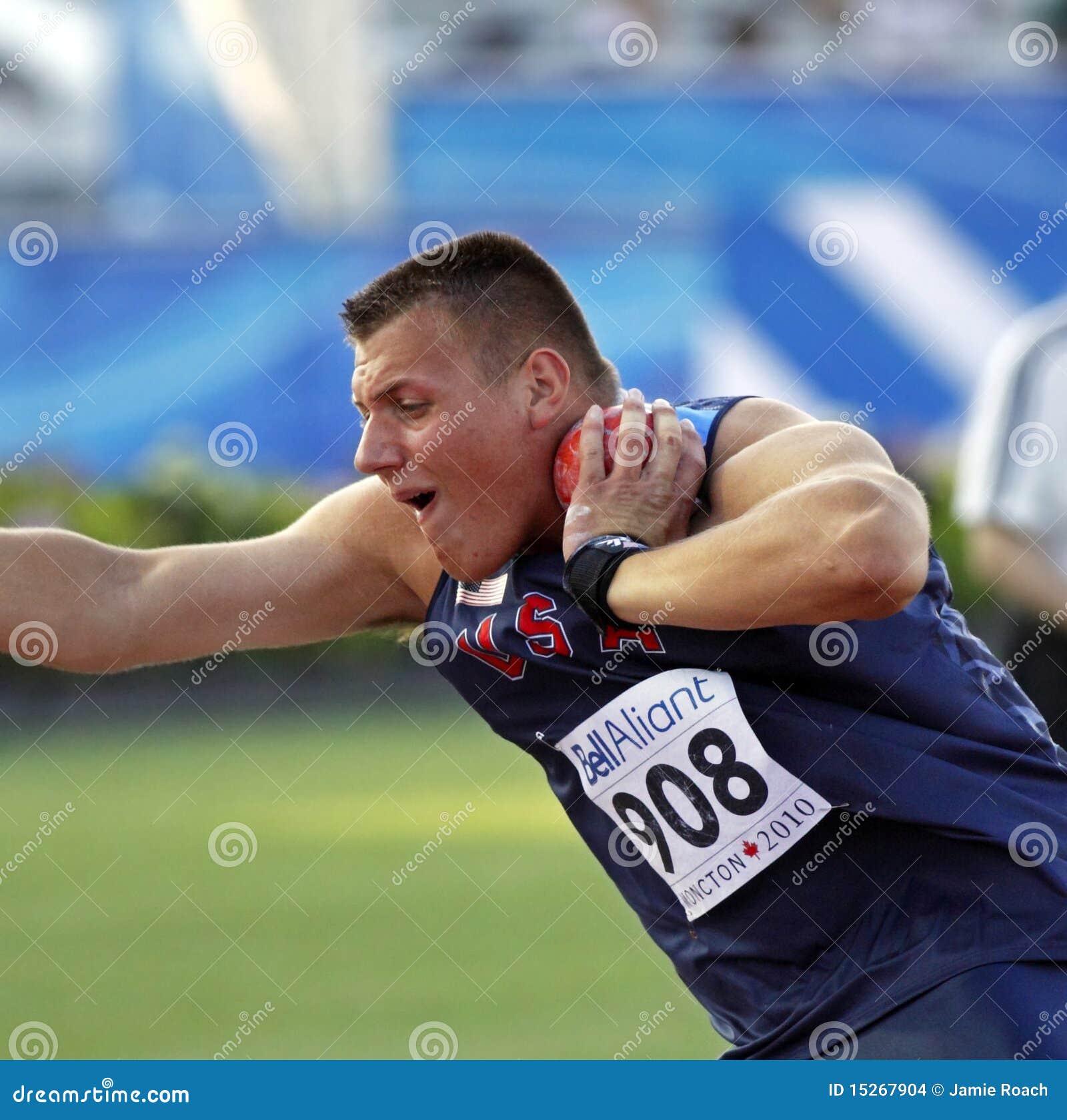 Shot put usa vena editorial stock image. Image of championship - 15267904