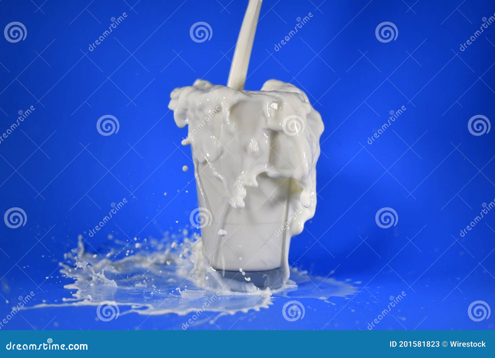 Shot of Splashing Milk from a Cup Stock Image Image of droplet, drink