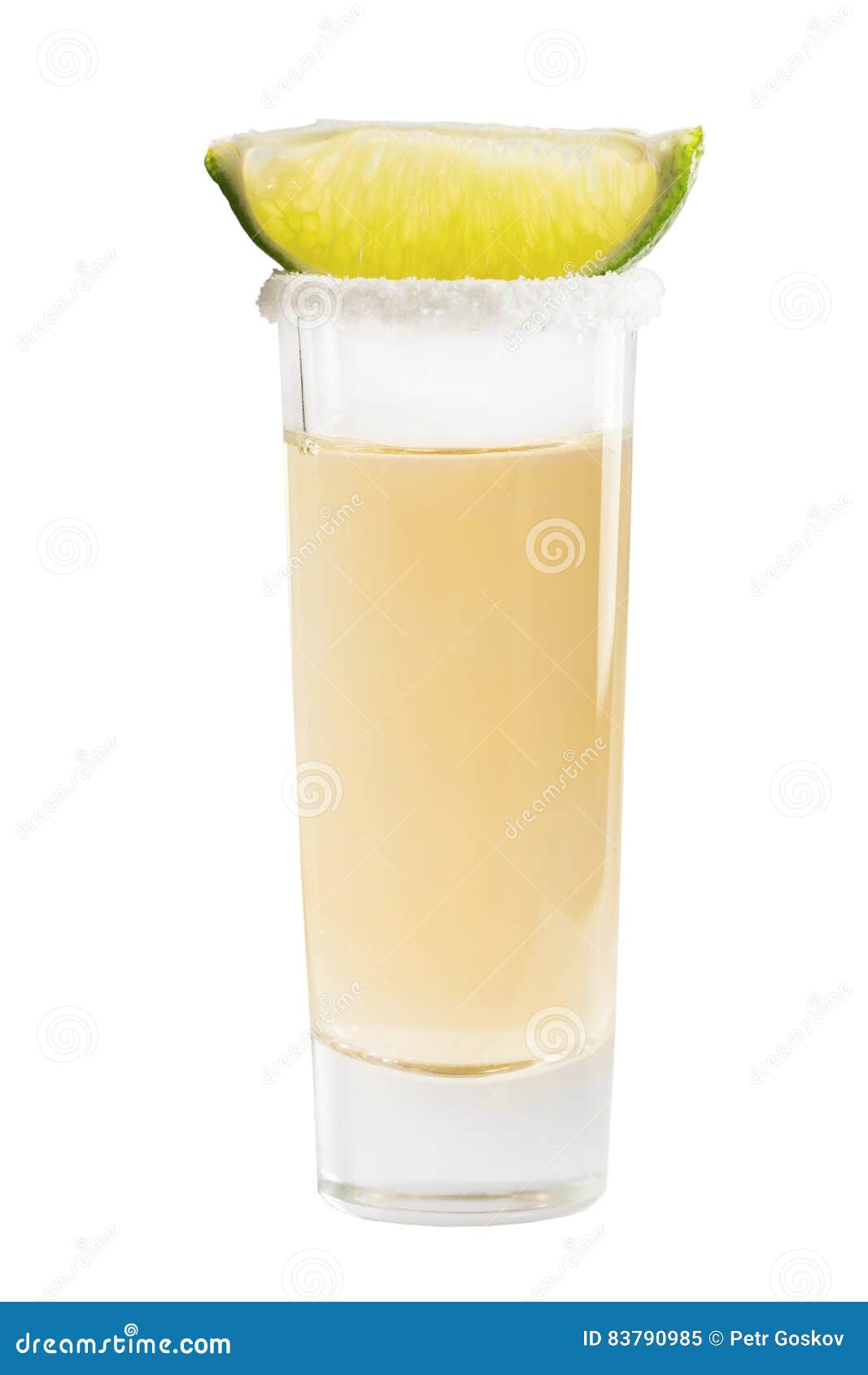 Shot of tequila with lime stock image. Image of lime 83790985