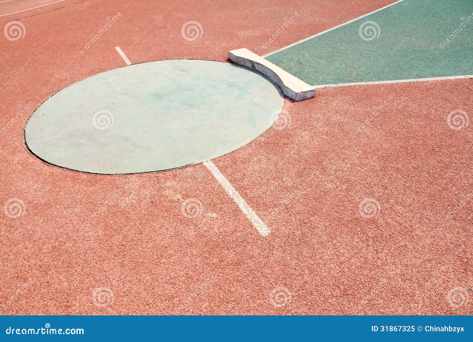 Shot throwing zone stock image. Image of stadium, asia 31867325