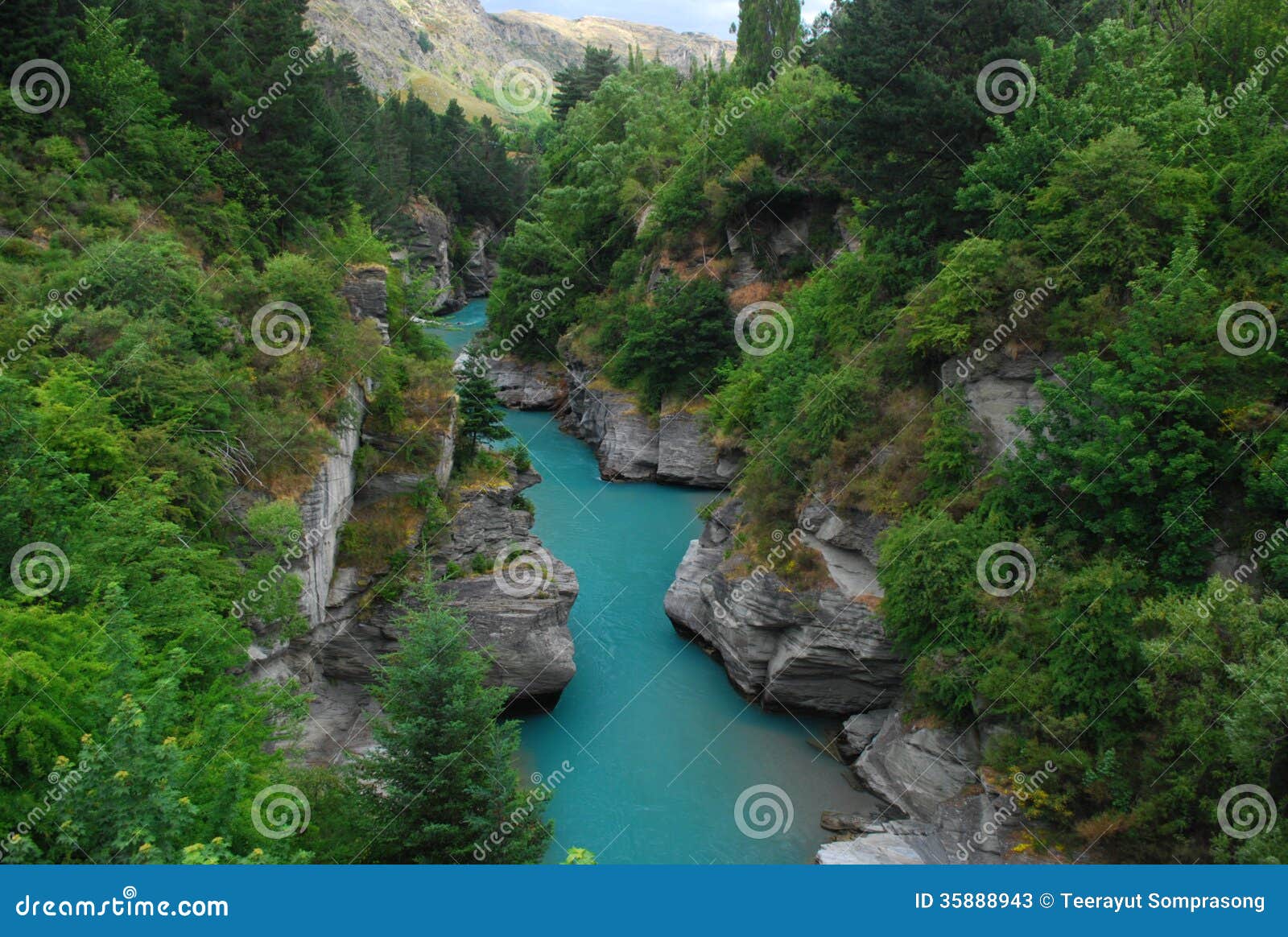 Shotover River blue stream stock image. Image of stream - 35888943