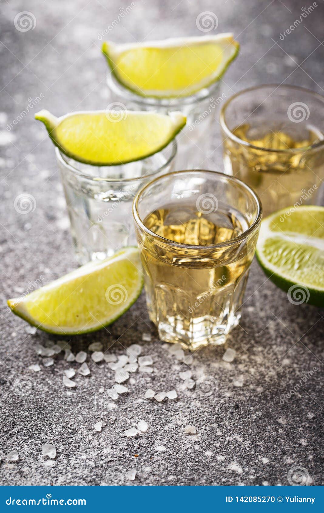 Shots of Silver and Gold Tequila Stock Photo Image of shot, golden