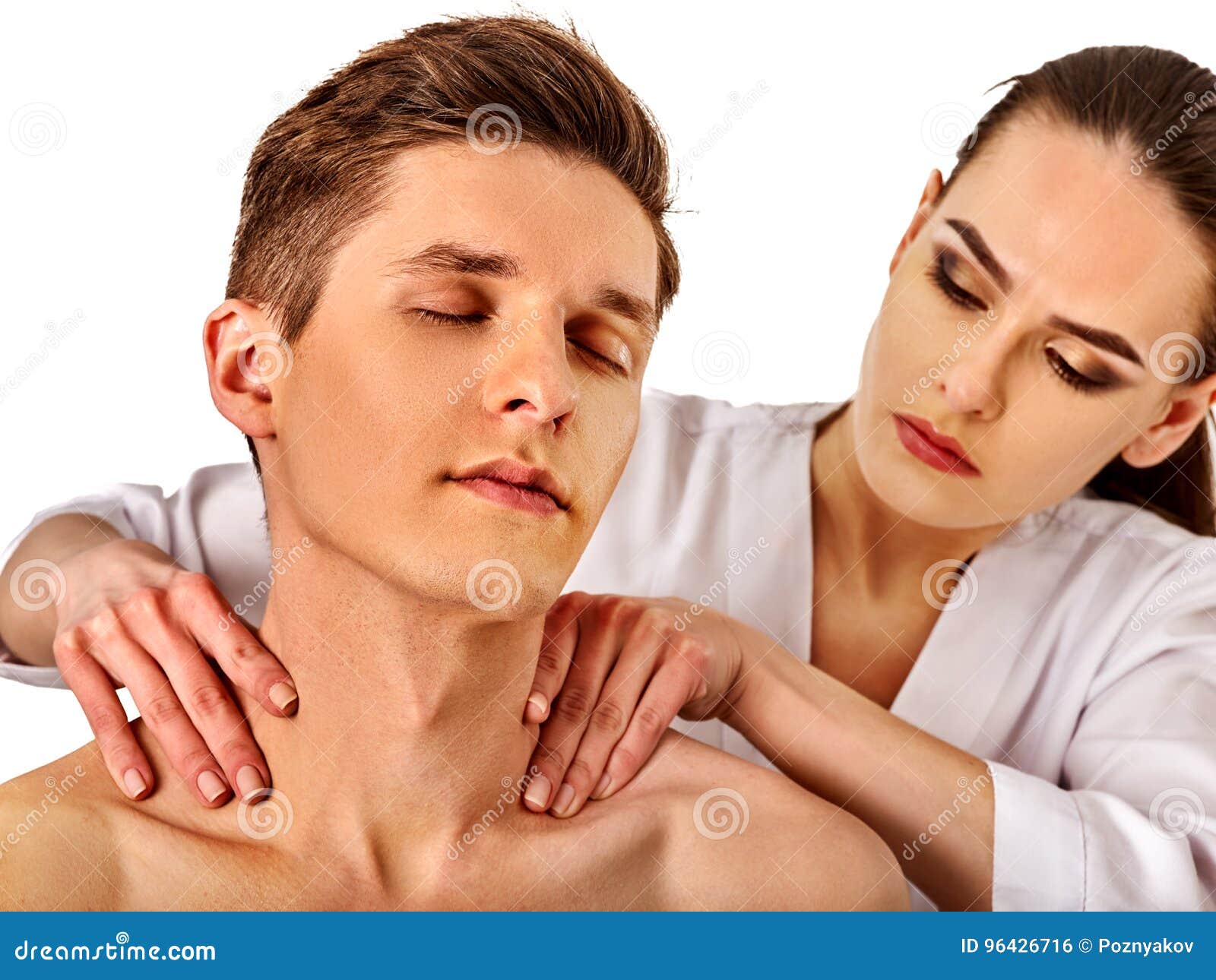 A guy your when shoulders massages What does