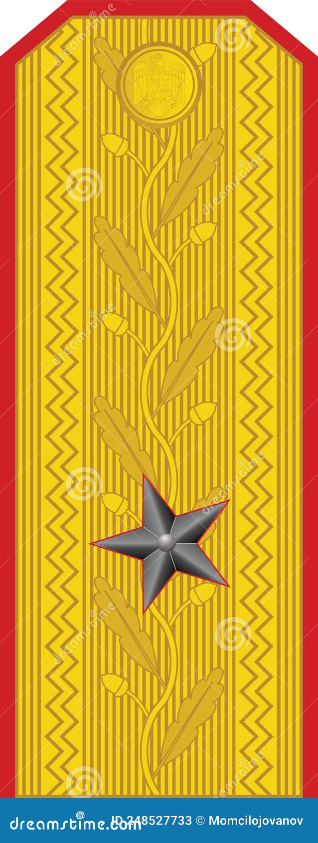 shoulder pad military nato officer insignia of the romanian general de brigadÃâ brigadier general