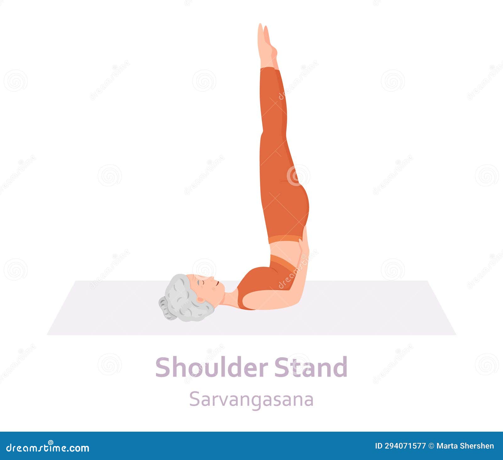 Shoulder Stand Yoga Pose Stock Illustrations – 152 Shoulder Stand