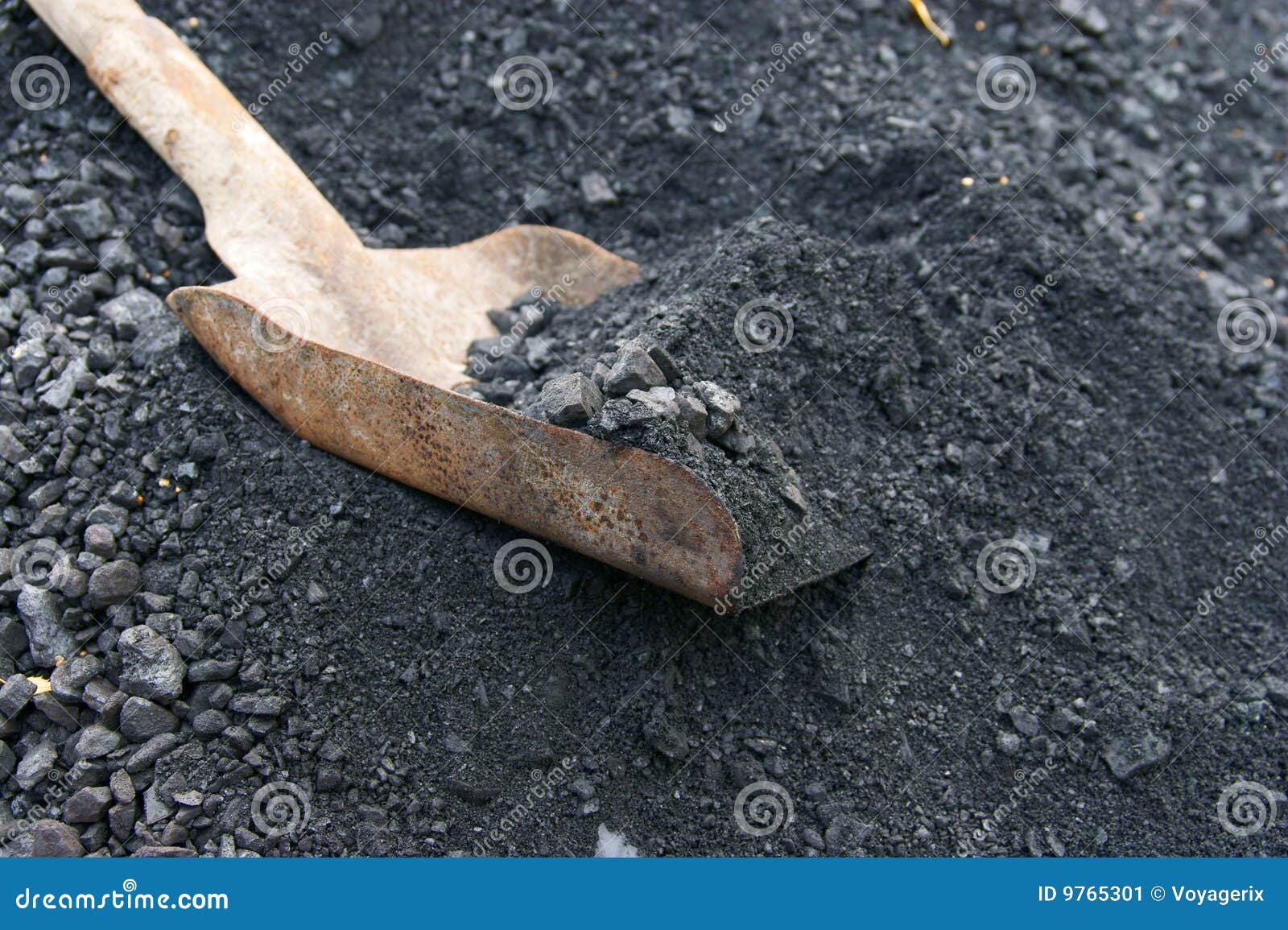 Shovel and coal stock image. Image of black, reserves 9765301