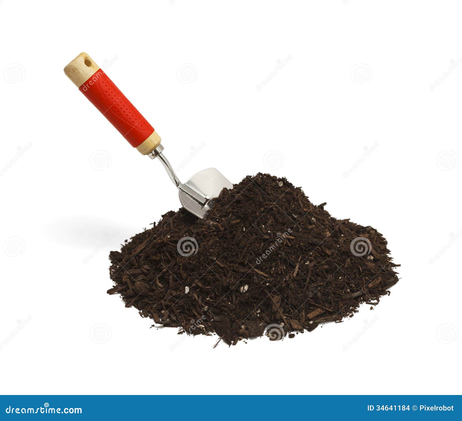 Shovel and Dirt stock photo. Image of freshness, landscaped 34641184