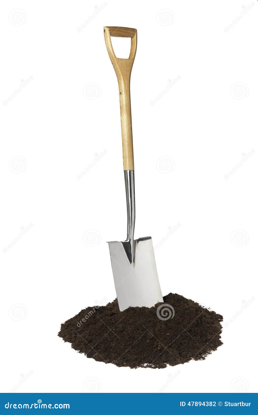 shovel and mud