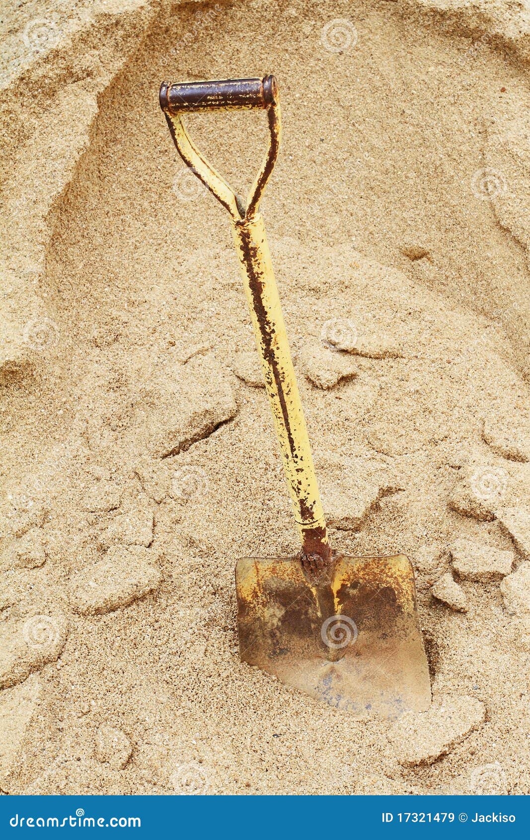 A shovel in a sand stock image. Image of industry, ceremony 17321479