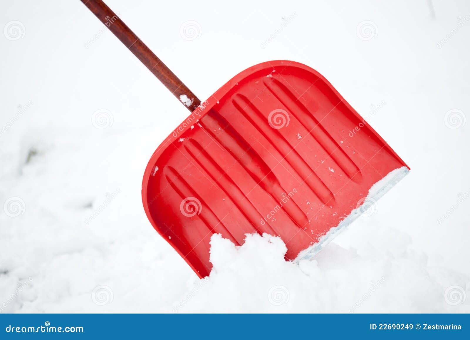 Shovel for snow removal stock image. Image of deep, horizontal 22690249