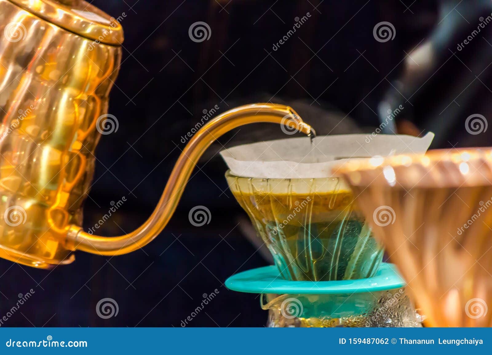 Showcase Drip Coffee Maker by Barista Stock Photo Image of coffee