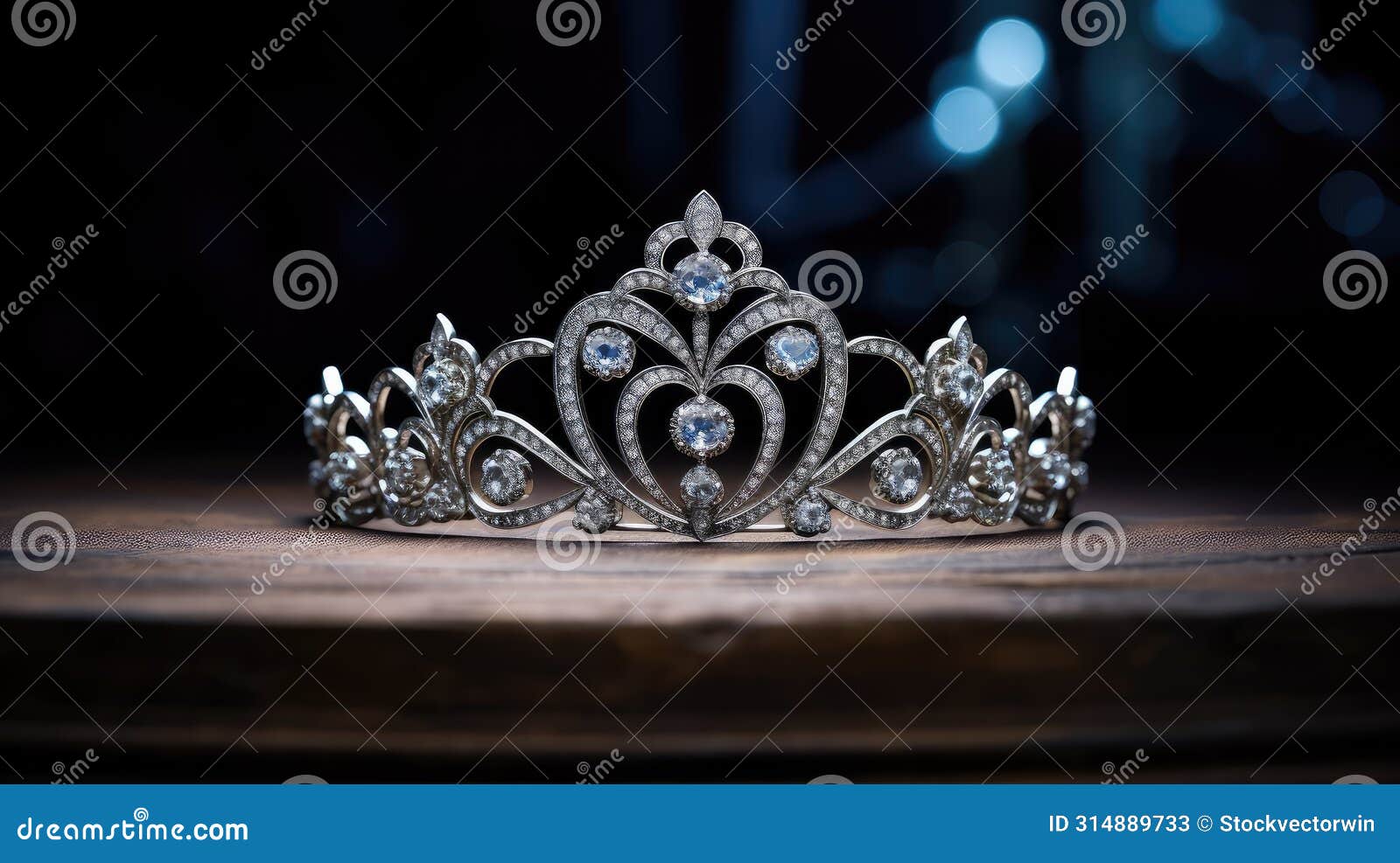showcases tiara silver