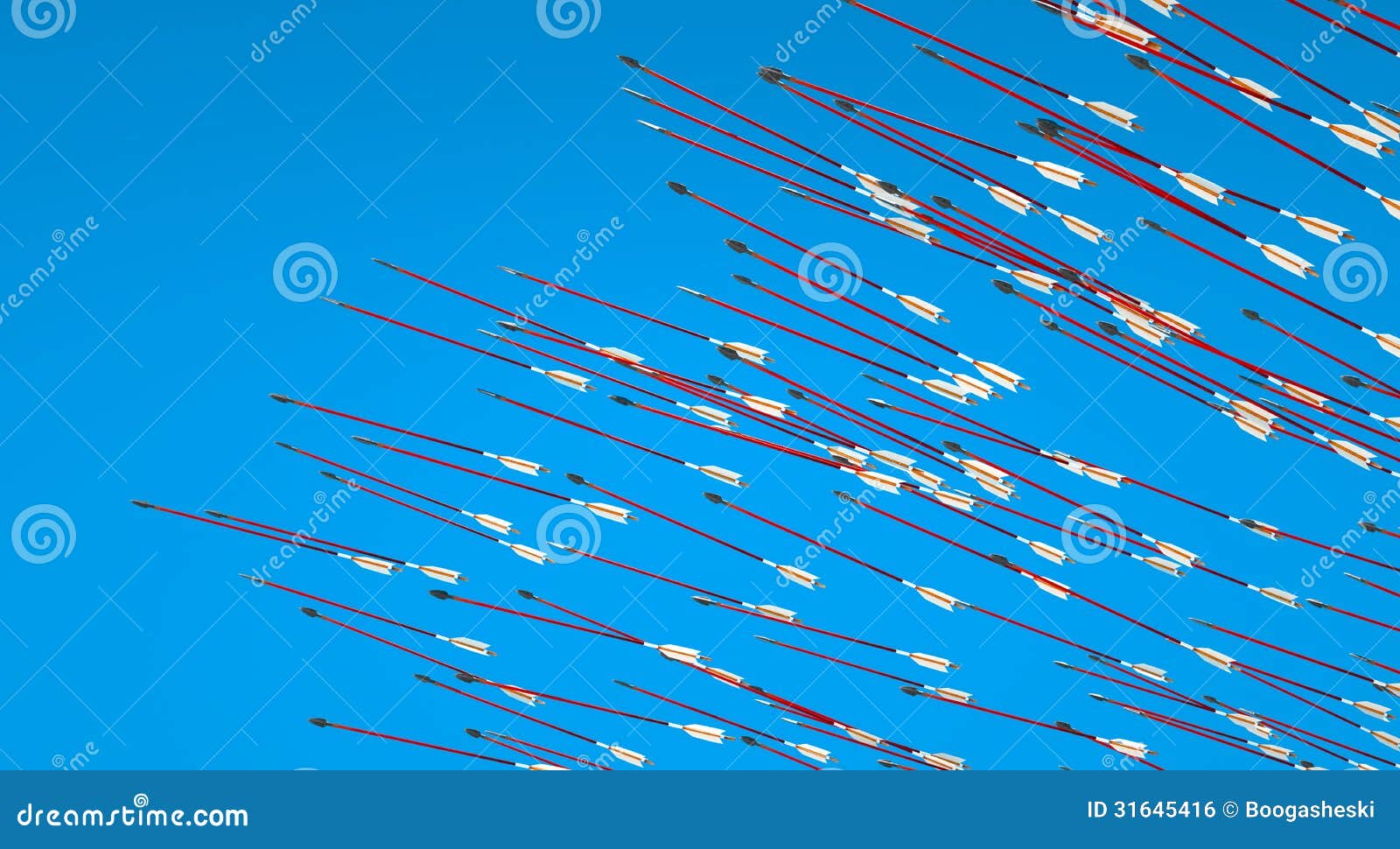 Shower of arrows stock illustration. Illustration of archer 31645416
