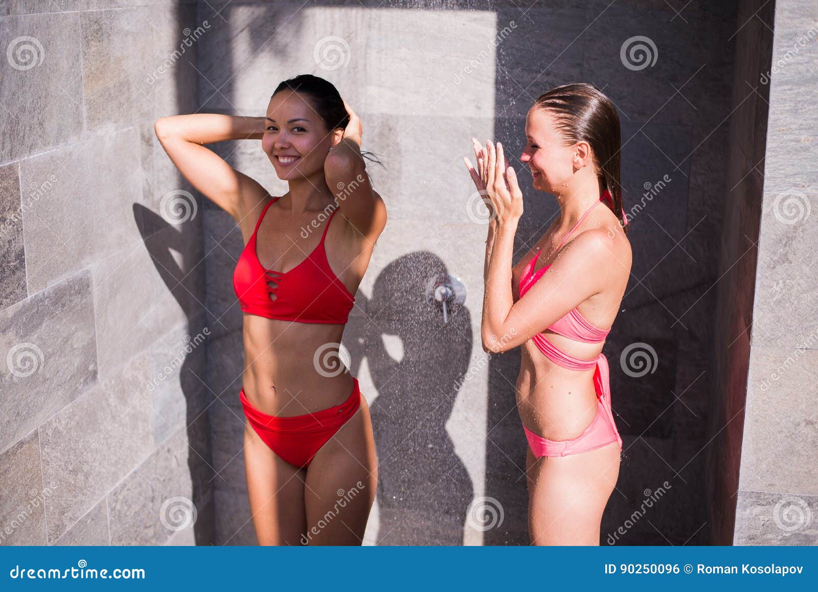 Girls Showering