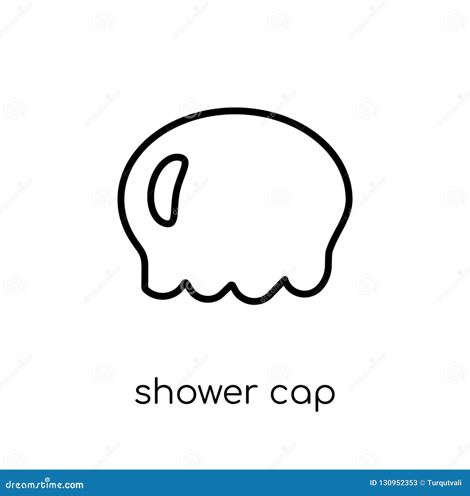 Shower Cap Icon from Collection. Stock Vector Illustration of object