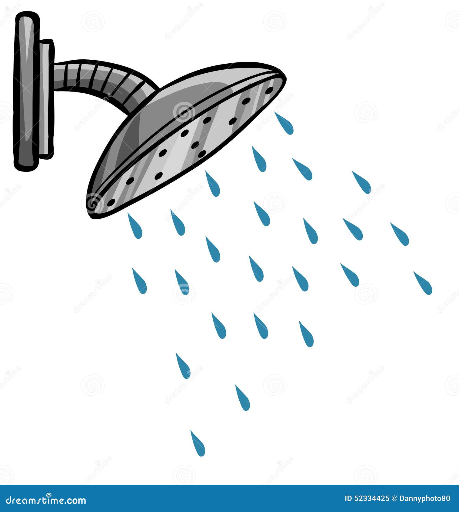 Shower Cartoon Vector 52334425