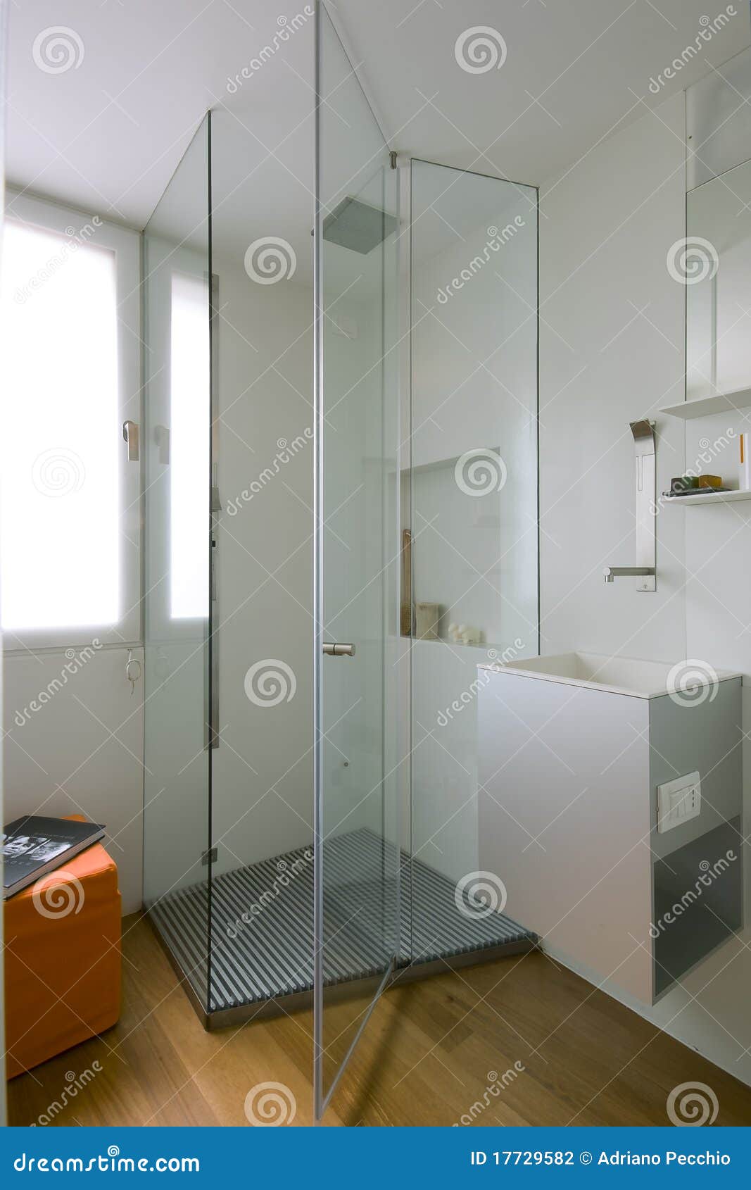 Shower Cubicle With Glass Partition Stock Photography 