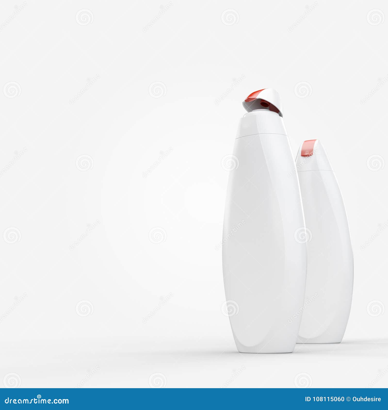Download Shower Gel Or Shampoo Bottles Mockup Stock Illustration ...