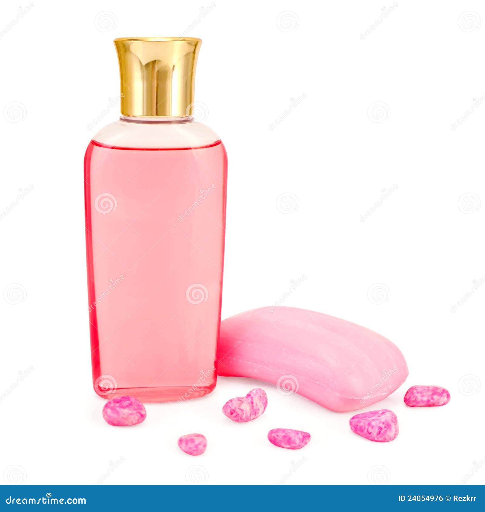 Shower gel and soap pink stock photo. Image of product 24054976