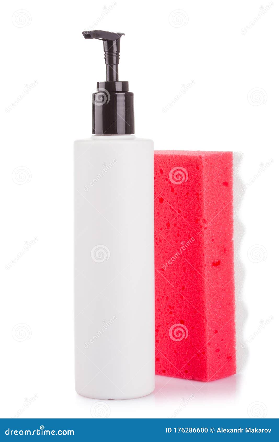 Shower gel and a wisp stock photo. Image of treatment 176286600