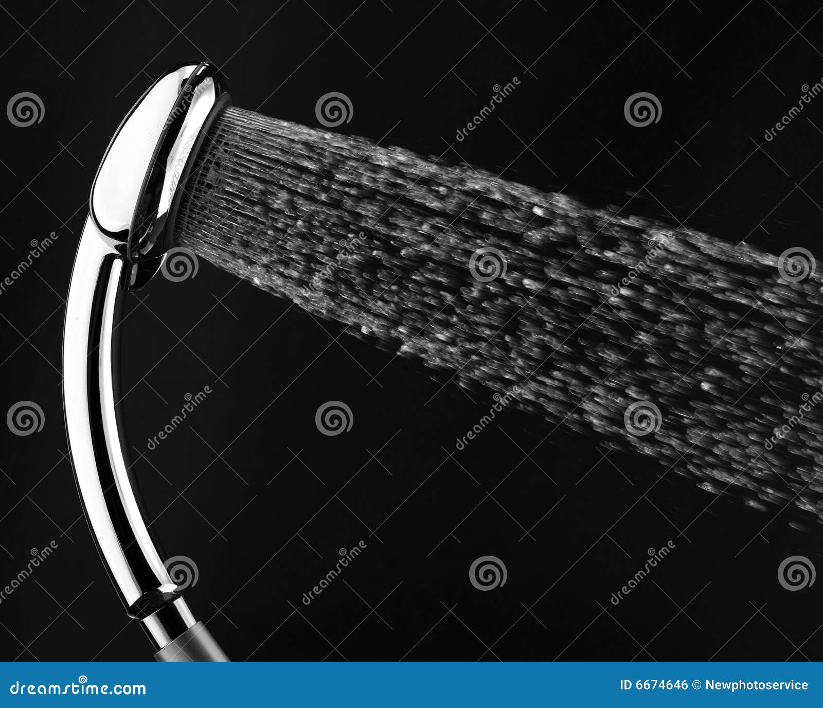 Shower head stock photo. Image of jets, falling, bath 6674646